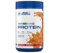 Applied Nutrition Essential Protein Powder - Caramel Biscuit | 22g Protein per Serving, 5-Source Protein Blend with a Complete Amino Acid Profile (800g - 25 Servings)