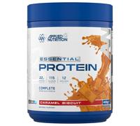 Applied Nutrition Essential Protein Powder - Caramel Biscuit | 22g Protein per Serving, 5-Source Protein Blend with a Complete Amino Acid Profile (400g - 12 Servings)