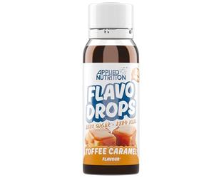 Applied Nutrition - Flavor Drops - Zero Calorie Enhancer - Best Taste Experience - Best Diet Companion - Sugar-Free Delight - (38ml - 150 Servings) (Toffee Caramel)