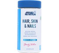 Applied Nutrition Hair, Skin & Nails Supplement - 10,000 mcg Biotin & Marine Collagen - Supports Healthy Hair Growth, Glowing Skin & Strong Nails - 60 Capsules (30 Servings)