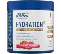 Applied Nutrition Hydration+ Electrolytes and Vitamin Powder Sugar-Free Hydration Drink Mix for Energy Recovery and Electrolyte Replenishment - Strawberry Raspberry - 240g (30 Servings)