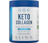 Applied Nutrition Keto Collagen Protein - Keto Protein Powder with MCT, Ketogenic & Paleo Diet, Zero Sugar & Carbs, Healthy Skin, Hair, Nails (Unflavoured) (325g - 25 Servings)
