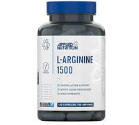 Applied Nutrition L-Arginine Capsules - 1500mg High Strength L Arginine Per Serving, Nitric Oxide Booster for Workout & Performance (60 Servings)
