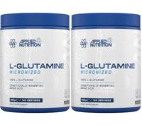 Applied Nutrition L Glutamine Powder - Amino Acid, Muscle Strength & Recovery, Boosts Immune System, Unflavoured (500g - 100 Servings) (Pack of 2)