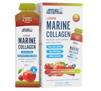 Applied Nutrition Liquid Marine Collagen Gel | 10g Collagen + Vitamin C | Ready-to-Use Beauty Gel | Sugar-Free | Cherry & Apple | 10 x 30g Sachets