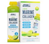 Applied Nutrition Liquid Marine Collagen Gel | 10g Collagen + Vitamin C | Ready-to-Use Beauty Gel | Sugar-Free | Citrus | 10 x 30g Sachets
