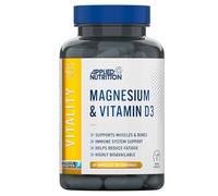 Applied Nutrition - Magnesium & Vitamin D3 - Tri-Magnesium Blend - Best Immune Support - Best Muscle & Bone Health - Reduces Fatigue - (60 Capsules - 30 Servings) (Unflavoured)