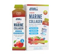 Applied Nutrition Liquid Marine Collagen Gel | 10g Collagen + Vitamin C | Ready-to-Use Beauty Gel | Sugar-Free | Cherry & Apple | 10 x 30g Sachets