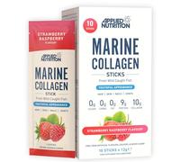 Applied Nutrition - Marine Collagen Stick | Vitamin C + Best Collagen Supplement | Best Beauty Support | Skin, Hair & Joint Health | Strawberry Raspberry | 10 x 12g Sticks