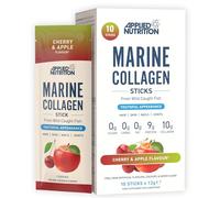 Applied Nutrition - Marine Collagen Stick | Vitamin C + Best Collagen Supplement | Best Beauty Support | Skin, Hair & Joint Health | Cherry & Apple | 10 x 12g Sticks