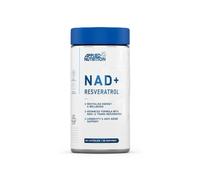 Applied Nutrition NAD+ Resveratrol 500mg per Serving with Vitamin C, Cellular Health, Energy and Healthy Aging Support, Antioxidant Supplement, 60 Capsules (30 Servings)