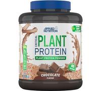 Applied Nutrition Plant Protein Powder - Critical Plant Vegan Protein Shake with SOYA, Pea, Brown Rice Proteins & Essential Amino Acids - Dairy-Free Gym Supplement (1.8kg - 60 Servings) (Chocolate)