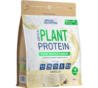 Applied Nutrition Plant Protein Powder - Critical Plant Vegan Protein Shake with SOYA, Pea, Brown Rice Proteins & Essential Amino Acids - Dairy-Free Gym Supplement (450g - 15 Servings) (Vanilla)