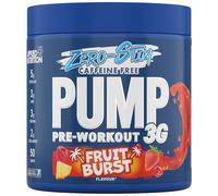 Applied Nutrition Pump Zero Pre-Workout, Caffeine Free, Zero Stim, 375g (25 Servings) Fruit Burst