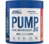 Applied Nutrition Pre Workout Pump 3G – Energy, Focus & Performance – 375g (25 Servings) Fruit Burst