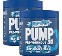 Applied Nutrition Pump 3G Zero Pre Workout Powder Icy Blue Raspberry Flavour - 375g (2 Packs)