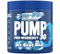 Applied Nutrition Pre-Workout Pump Zero - Caffeine Free, Zero Stim, 375g (Icy Blue Raz)