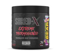 Applied Nutrition Shred X Fat Burner - Abe All Black Everything Fat Burner, Thermo Weight Management (300G - 30 Servings) (Sour Gummy Bear)