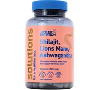 Applied Nutrition - Solutions - Shilajit, Lion’s Mane & Ashwagandha - High Strength Nootropic & Adaptogen Blend - Mental Clarity, Stress & Energy Support - 60 Capsules - 30 Servings