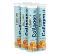 Applied Nutrition Solutions Collagen Effervescent Tablets - Collagen with Vitamin C per Serving - 120 Effervescent Tablets, Zero Sugar, Low Calorie, Supports Skin Hair and Connective Tissue - Mango