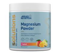Applied Nutrition Solutions Magnesium Powder - Magnesium Bisglycinate & Citrate - 130mg per Serving for Nerve Function - Reduces Tiredness - Vegan - Halal (150g - 30 Servings) (Tropical)
