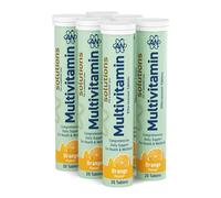 Applied Nutrition Solutions Multivitamin Effervescent Tablets - Essential Vitamins & Minerals per Serving - 120 Effervescent Tablets, Zero Sugar, Supports Daily Energy & Immune Function - (Orange)
