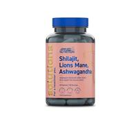 Applied Nutrition - Solutions - Shilajit, Lion’s Mane & Ashwagandha - High Strength Nootropic & Adaptogen Blend - Mental Clarity, Stress & Energy Support - 60 Capsules - 30 Servings