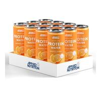 Applied Nutrition Sparkling Protein Water - 10g Collagen Boost - Low-Calorie Hydration with Vitamin C and Coconut Water - Refreshing and Wellness Drink (Pack of 12 Cans x 330ml) (Orange Burst)