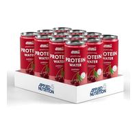 Applied Nutrition Sparkling Protein Water - 10g Collagen Boost - Low-Calorie Hydration with Vitamin C and Coconut Water - Refreshing and Wellness Drink (Pack of 12 Cans x 330ml) (Cherry)