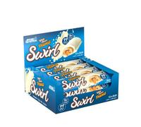 Applied Nutrition Swirl Protein Bars - High Protein, Low Sugar, On The Go Gym Snack Bar (12 Pack) (White Chocolate Peanut)