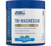 Applied Nutrition Tri-Magnesium Powder 3 in 1 - Magnesium Glycinate Supplements for Bone, Muscle, Nervous System Sleep Health - 300 mg per Serving (200g - 50 Servings) (Blue Raspberry)