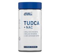 Applied Nutrition TUDCA + NAC - TUDCA Liver & Antioxidant Support, Bile Salts, Liver Support Suplement, 800mg Tauroursodeoxycholic Acid (90 Capsules - 30 Servings)