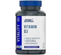 Applied Nutrition Vitamin D3 3000 IU | 75µg High Strength for Immune Support, Bones, Muscles & Energy | Vegetarian | Halal - (90 Capsules) (3 Month Supply)