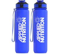 Applied Nutrition Water Bottle - 1 Litre Water Bottle, Sports & Gym 1l Drinking Bottle (Pack of 2)