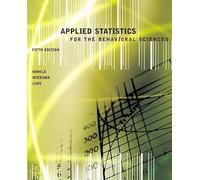 Applied Statistics for the Behavioral Sciences