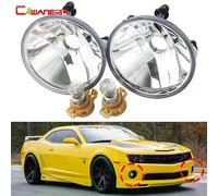 Applies to 1 Pair Car Front Fog Light Assembly with PSX24W Halogen Lamp 4300K Warm White For Chevy Chevrolet Camaro 2010 2011 2012 2013