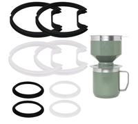 Applies to Stanley Camp Mug of lid gasket，8 pieces rubber seal replacement compatible Stanley Camp Mug