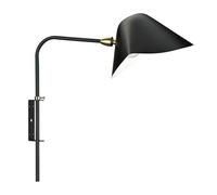 Applique Antony 1 Wall Lamp Black & Brass