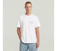 Applique Graphic T-Shirt - White - Men XL