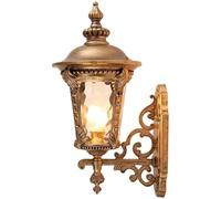 Applique Murale De Style Européen, Étanche Ip65, Finition Laiton Victorien, Douille E27, Éclairage D'Extérieur Décoratif Pour Couloir, Allée, Balcon Ou Terrasse.