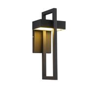 Applique Murale Extérieure Minimaliste Et Créative, Étanche, Pour Terrasse, Balcon, Jardin, Entrée, Chambre, Chevet Ou Bureau (Lumière Tricolore, 42 Cm)/Lumière Blanche/42 cm
