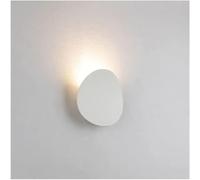 Applique Murale Extérieure Plate Et Simple, Petite Applique Encastrée Noire Et Blanche,Rt De Lampe Murale Étanche En Alumimoulé Sous Pression Mat (Blanc)/Blanc