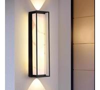 Applique Murale Led Extérieure Classique - Applique Murale En Acrylique À Texture Marbre Pour Éclairage De Jardin, Porte D'Entrée/De Service Et Terrasse (78 Cm)/78 cm
