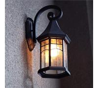 Applique Murale Rétro En Fer Forgé, Lanterne D'Entrée De Villa, Lampe Murale Extérieure Étanche Pour Jardin, Terrasse, Balcon, Couloir, Porte, Applique Vintage Edison E27 Pour Intérieur Et Extérieur./
