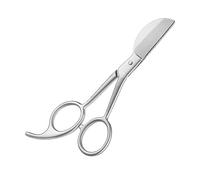 Applique Scissors Duckbill Blade Tool Cutting Fabric Cutting Stainless Steel Silver, 14.3x6 cm