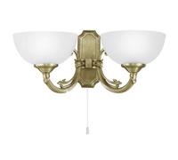 Applique With 2 Lights Classic Bronze Gold Collection GL1587