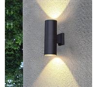 Appliques Murales Avec Éclairage Haut/Bas Pour Intérieur Et Extérieur, Spots Design Modernes Pour Terrasse, Jardin, Porche, Garage (9 cm X 26 Cm, 20 W)/11 cm X 30 cm 30 W