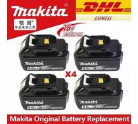 Apply 6AH makita BL1860 18V Battery Power Tools Li-ion Replacement LXT BL1850 BL1840 for 18 V Screwdriver with BMS TPCELL 18V 4PCS 6.0Ah