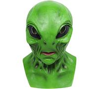 Applysu Alien Mask Scary Creepy Full Head Latex Mask Anime Movie Alien Costume Cosplay Props for Carnival Party