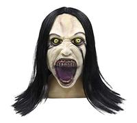 Applysu Crying Woman Mask Scary Devil Creepy Zombie Ghost Mask Horror Latex Full Head Demon Headgear Halloween Party Props